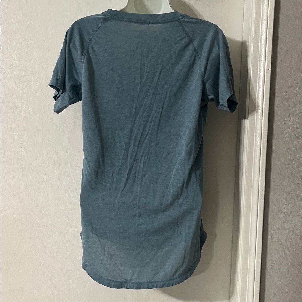 Patagonia Women's Light Blue Short Sleeve Tee - Picture 4 of 5